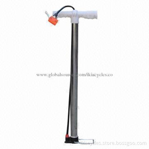 Bicycle Pump with Screw Finger Handle, 35*590mm, CP, Bubble Bag with Card Package, OEM and ODM